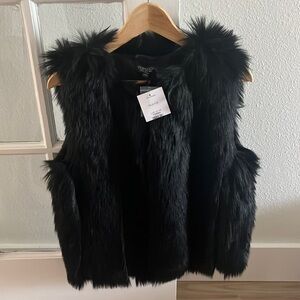 NWT Topshop Fur Vest